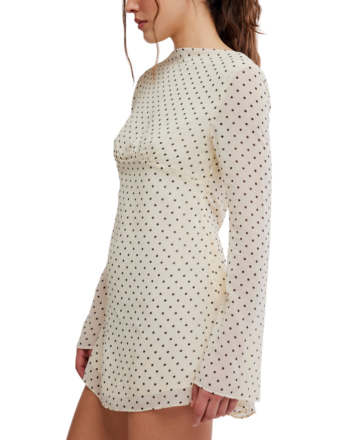 Women's Jolie Boat Neck Printed Mini Dress