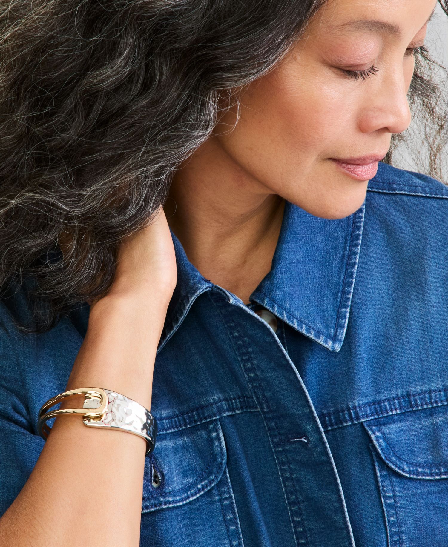 Sculptural Bangle Bracelet