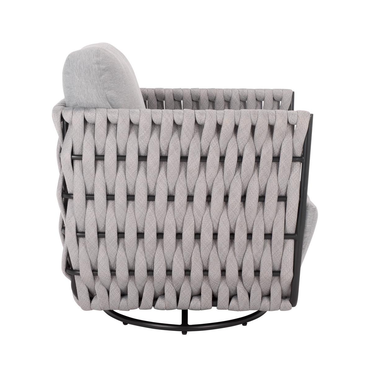 Augusta Home Nicole Rope Patio Swivel Chair