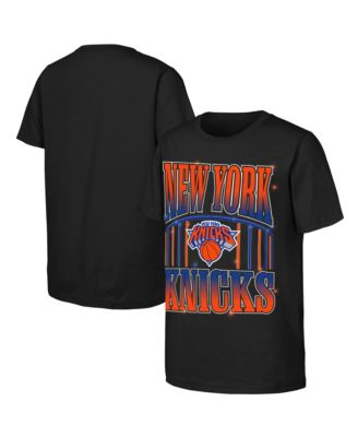Big Boys and Girls Black New York Knicks Primetime T-Shirt
