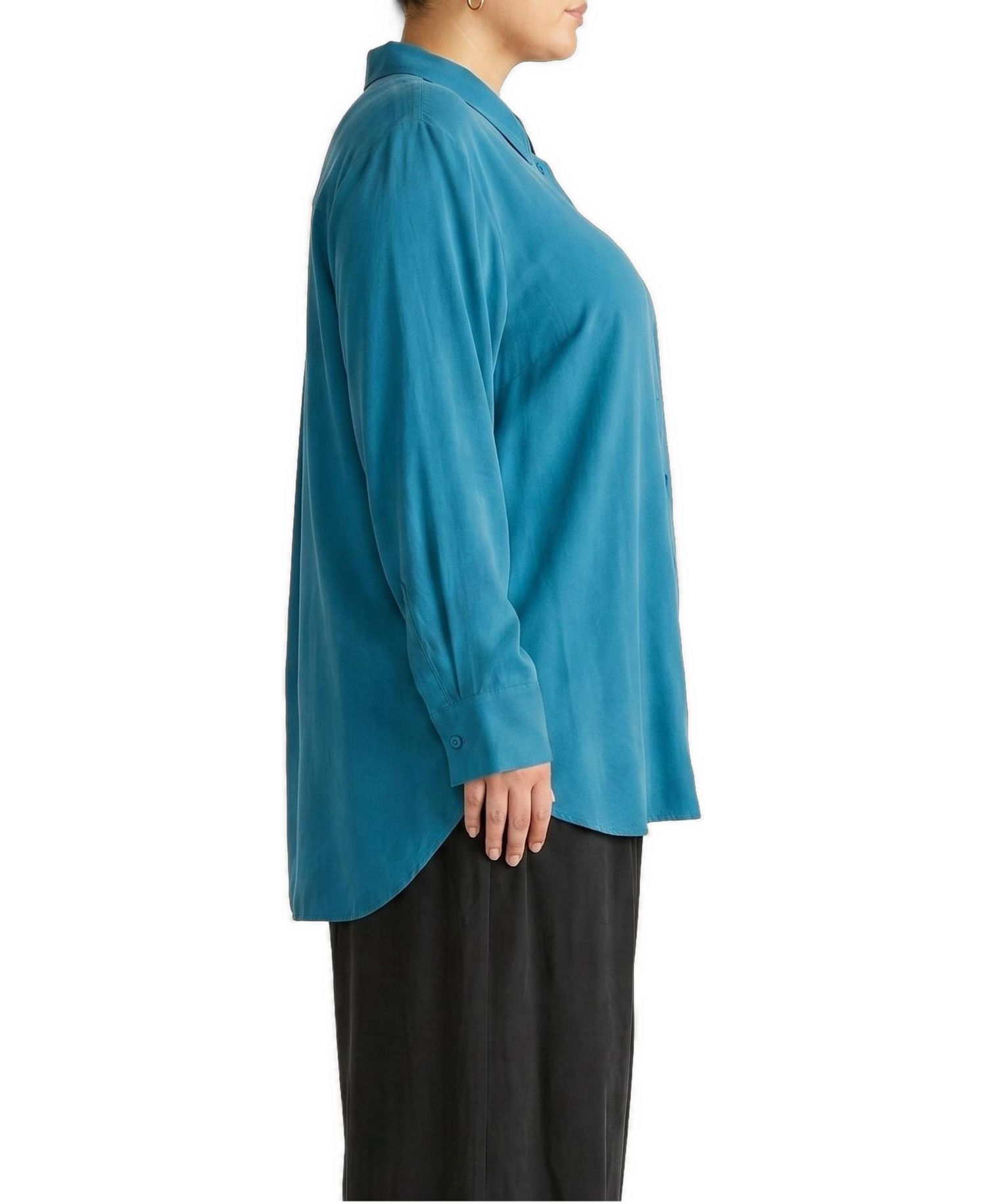Plus Size Cooling Stretch Cupro Artist Shirt