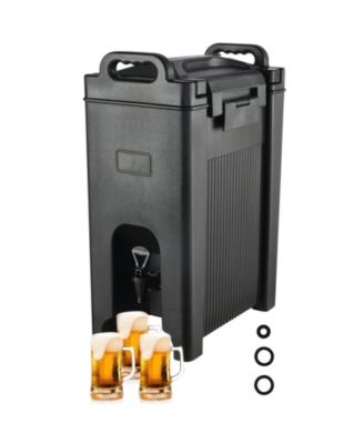 Insulated Beverage Dispenser, 5 gal Thermal Drink Server with Two-Stage Faucet
