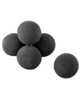 Ceramic Fire Balls, 5 inches 6-Piece Round Fire Stones for Propane Gas Fire Pits