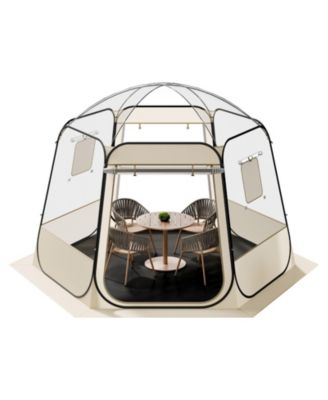 Pop Up Bubble Tent, 10 x 9.2 feet Clear Camping Shelter for 4-8 Persons