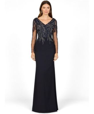 Women's Long Sleeve Knit Gown