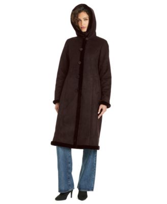 Women's Maxi Faux Shearling Coat