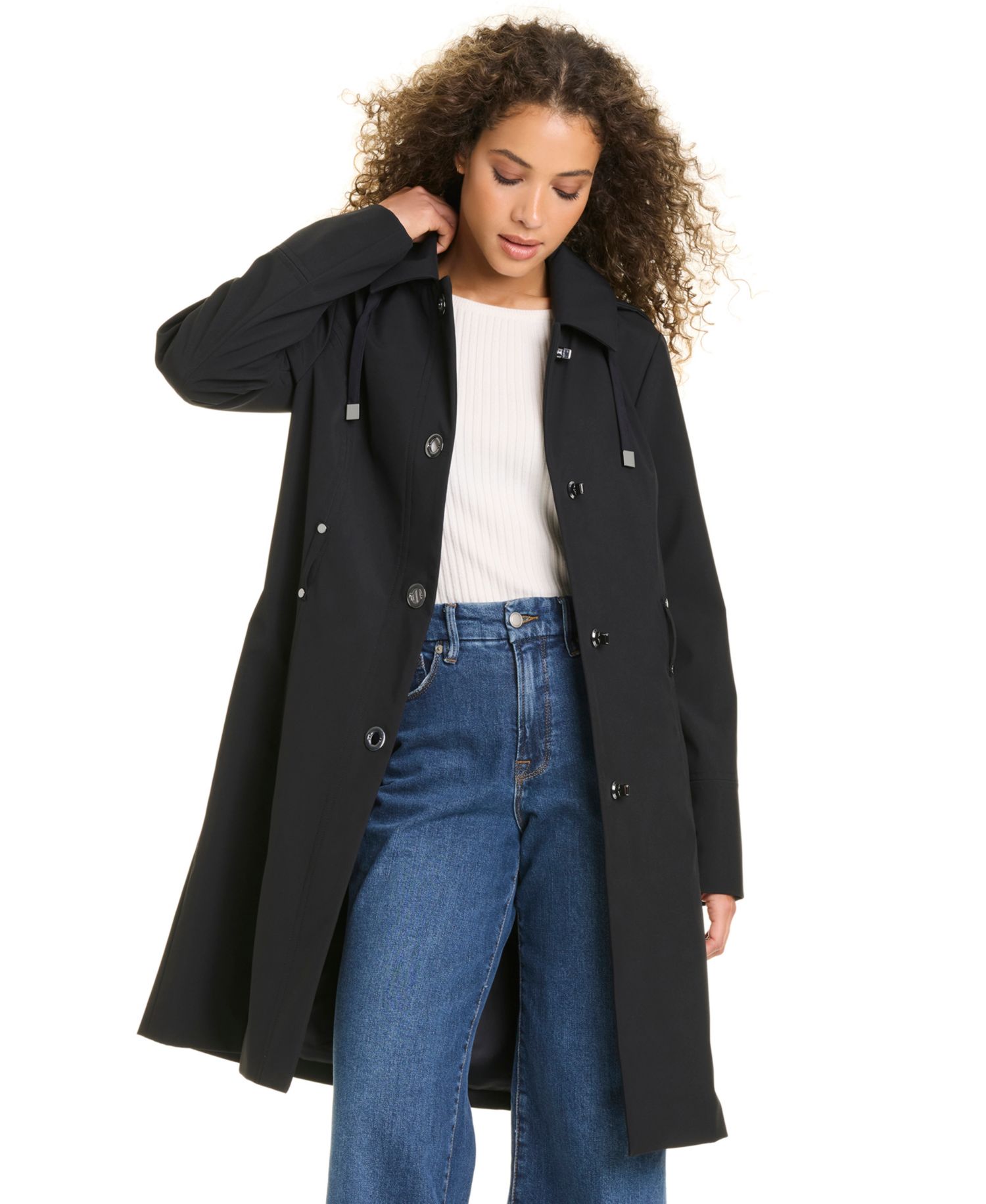Women's Belted Softshell Coat