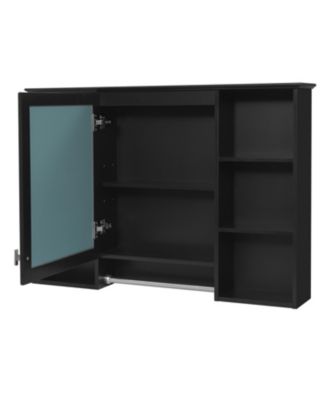 42 inch Wall Mounted Medicine Cabinet with Adjustable Shelf and Soft Close Door, High-Define Mirror with Storage for Bathroom Vanity