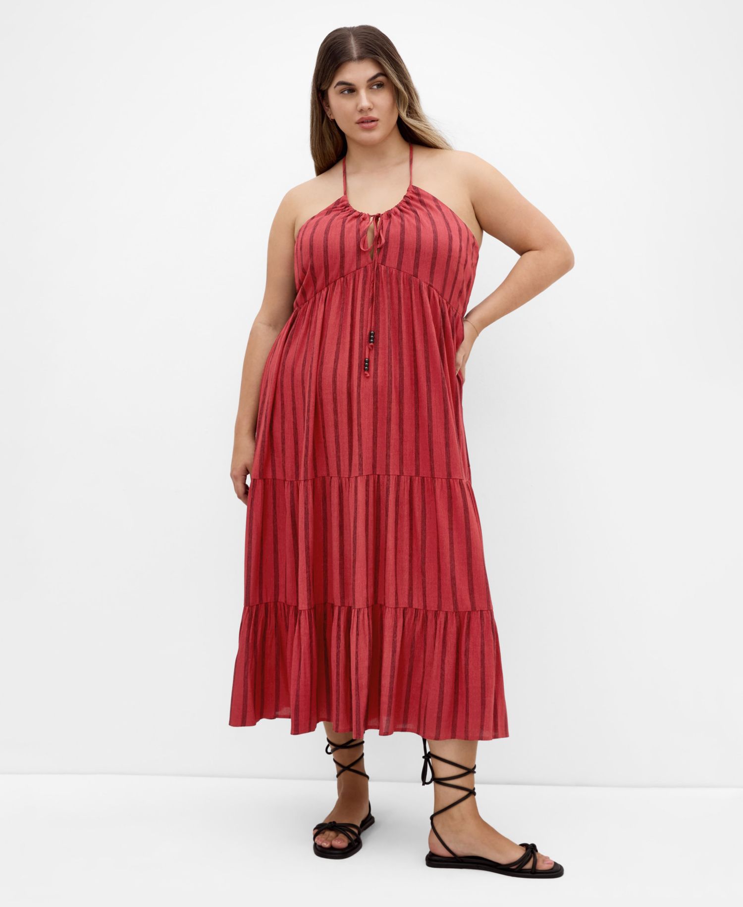 Women's Caribbean Halter Midi Dress