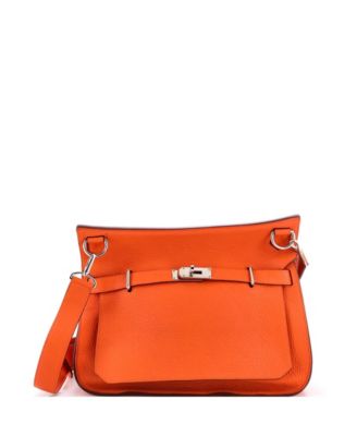 Pre-Owned HERMÉS - 34 Jypsiere Bag Clemence Orange