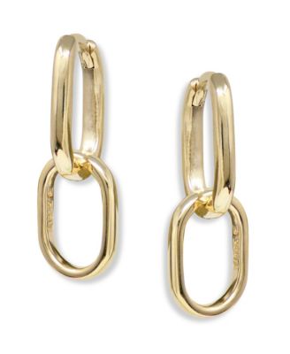Classique Jojo Paper Clip Double Hoops