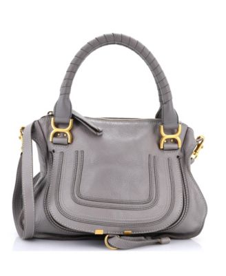 Medium Marcie Satchel Leather