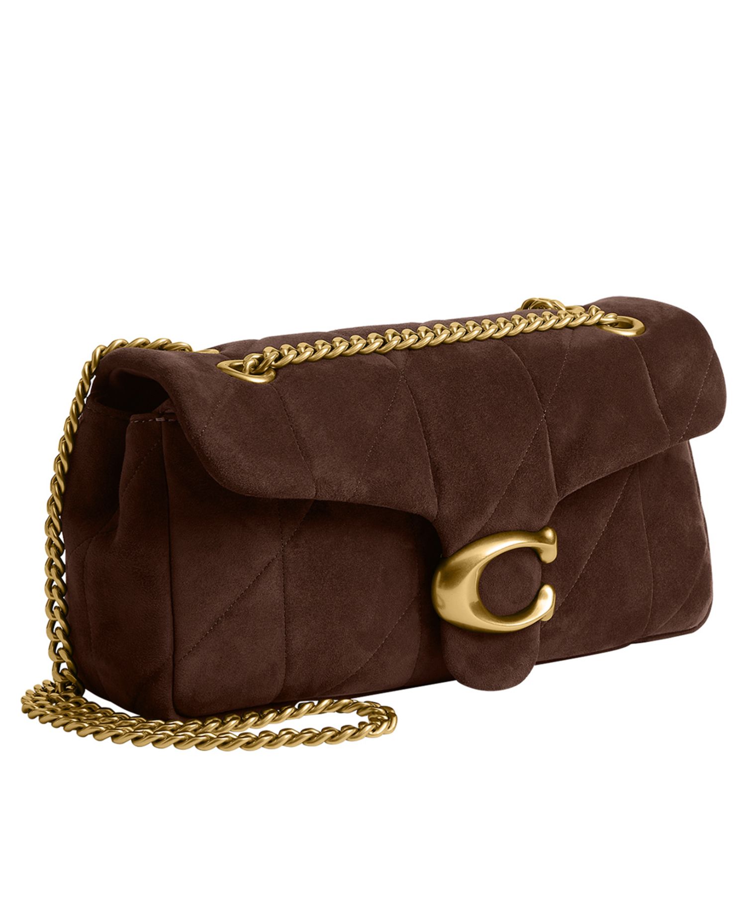 Soft Quilted Tabby Medium Suede Shoulder Bag 26