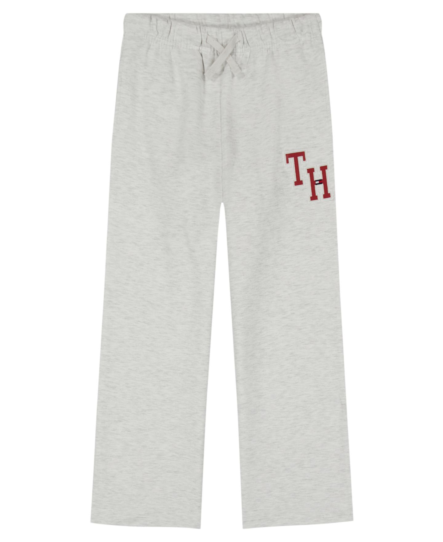 Брюки Tommy Hilfiger Monogram Embroidery для девочек, цвет: Овсяный меланжевый — фото 2