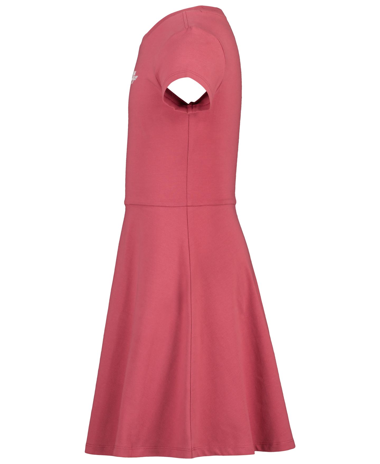 Платье Tommy Hilfiger Short-Sleeve Dress для девочек, цвет: Ягодный — фото 3