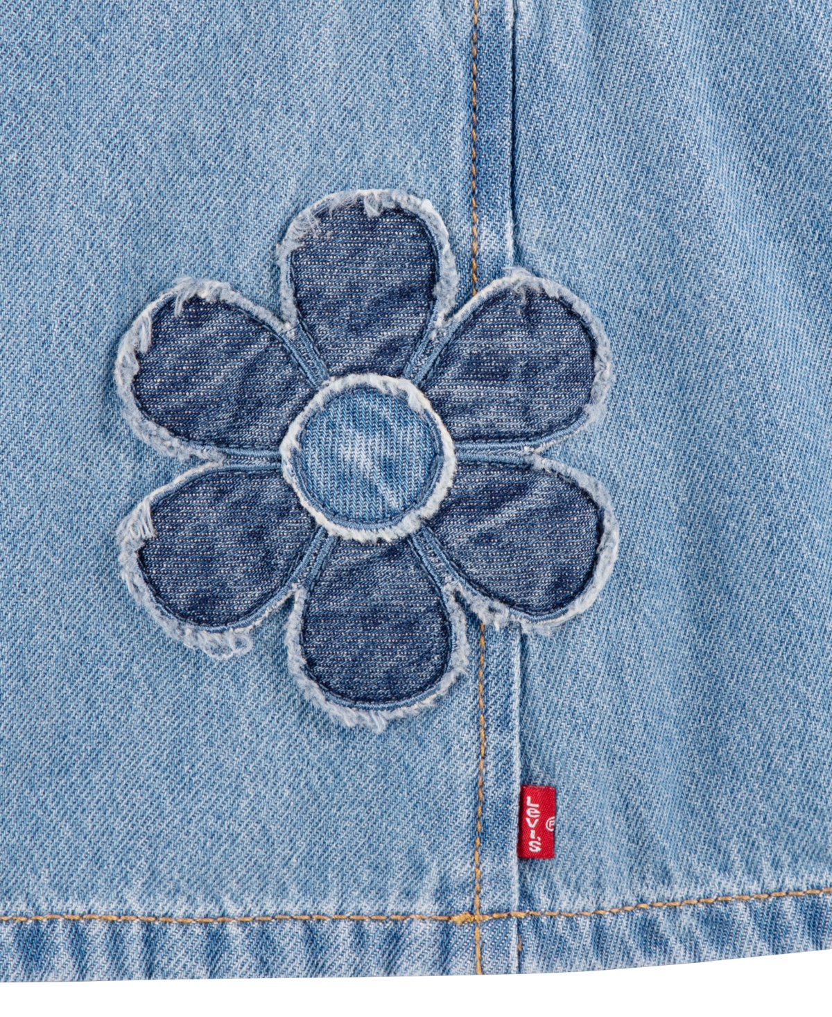 Levi's Girls' Toddler 2T-5T Flower Sleeveless Coverall