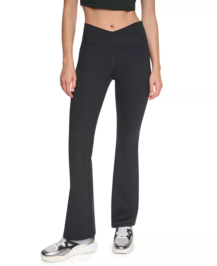 Women's Cross Front Balance Compression High-Waist Flare Pants