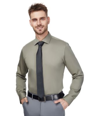 Men's Sateen Slim-Fit Dress Shirt
