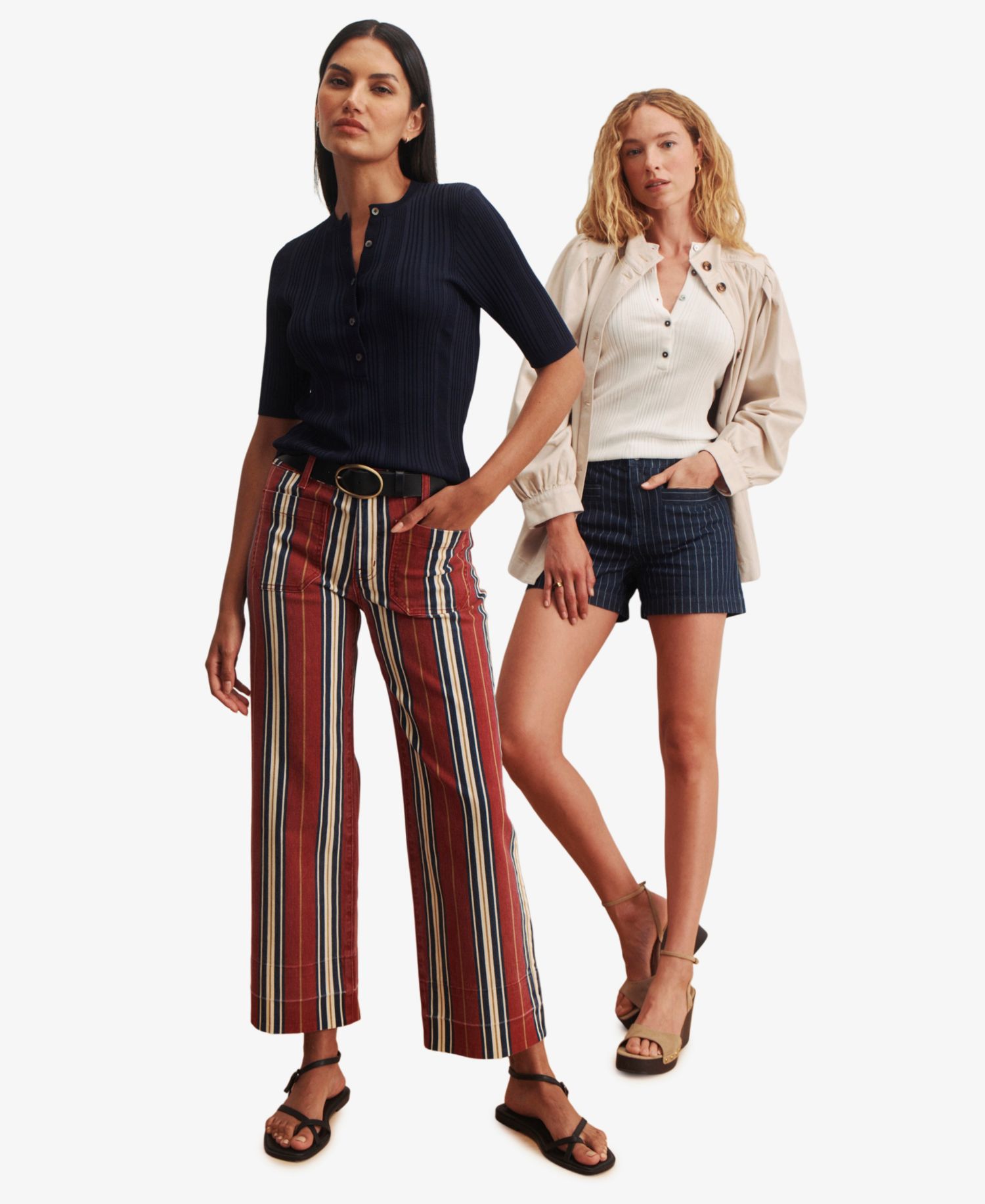 Petite Mid-Rise Wide-Leg Stretch Jeans