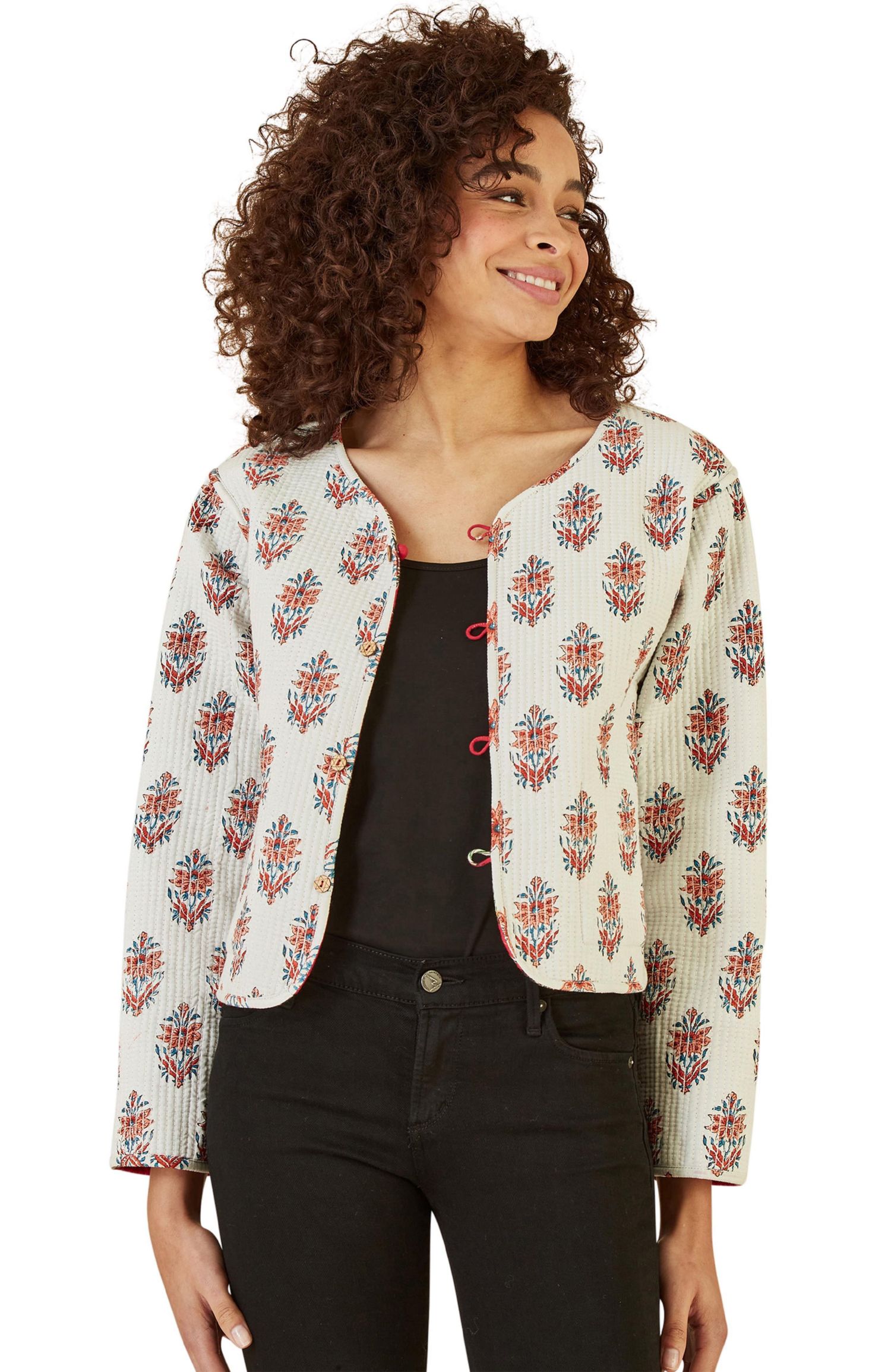 Women's Animal Reversible Cropped Quilted Jacket
