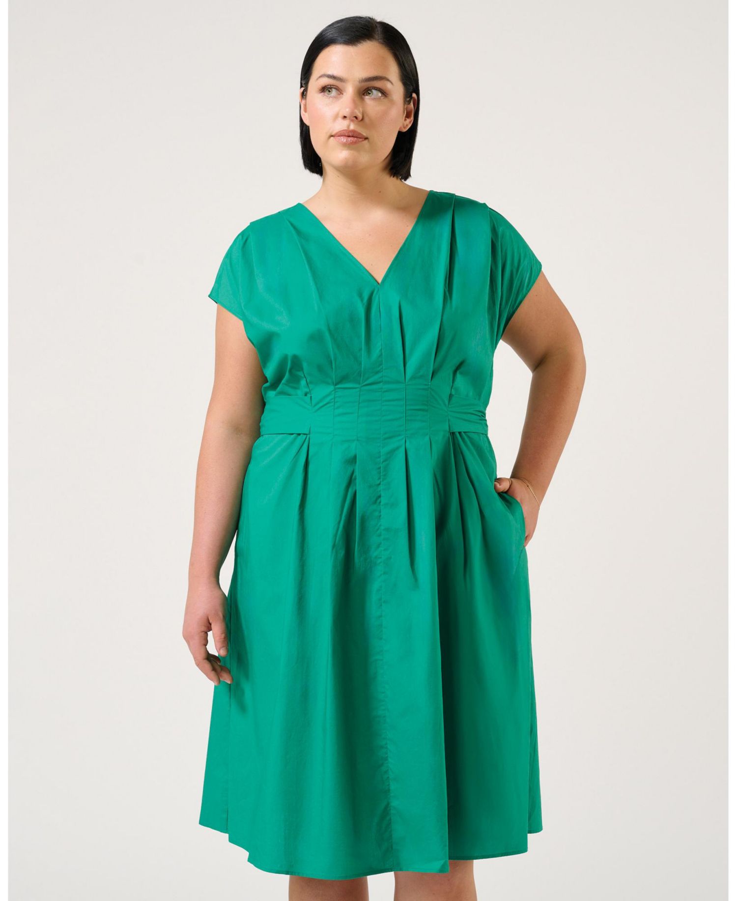 Women's Rebekah V-Neck Cotton Mini Dress