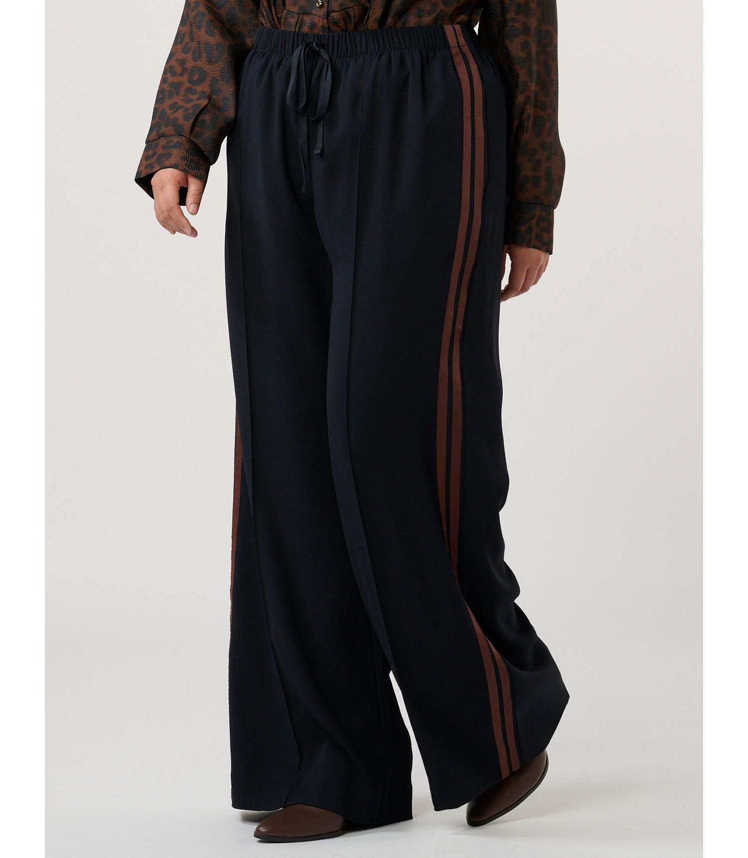 Women's Jesse Wide-Leg High Rise Striped Pant