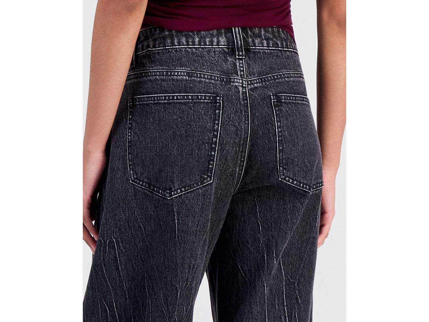Женские джинсы Madden Girl Juniors' Balloon-Leg Jogger, цвет: Чёрный — фото 3