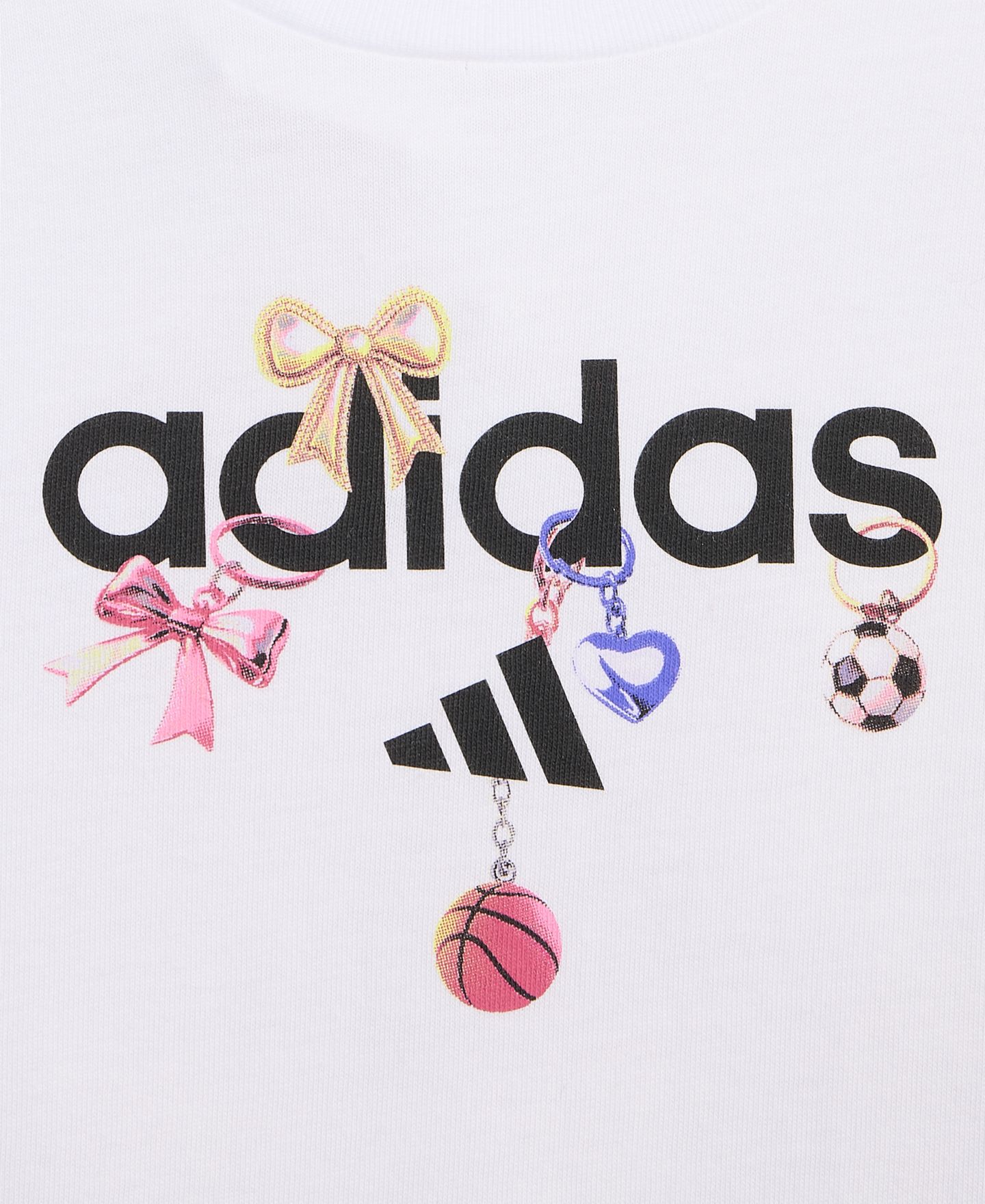 Детская футболка adidas с коротким рукавом, 7-16, цвет: Белый — фото 4