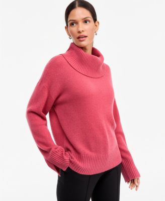 Women's 100% Cashmere Relaxed Turtleneck Sweater