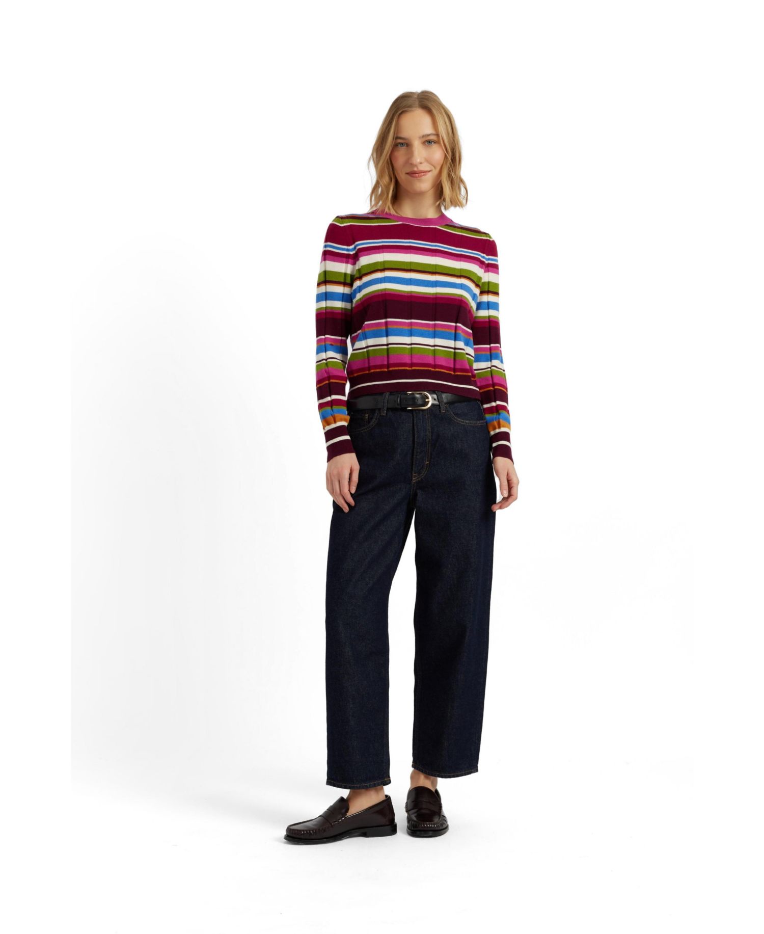 Women's Chinti and Parker Merino Stripe Sweater