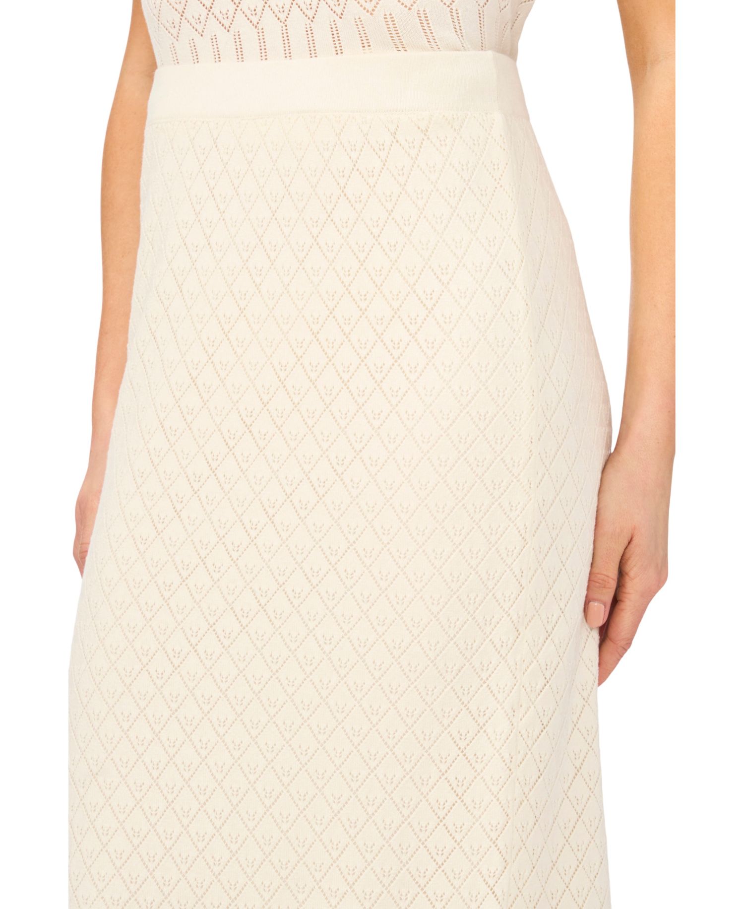 Women's Pointelle Pencil Skirt