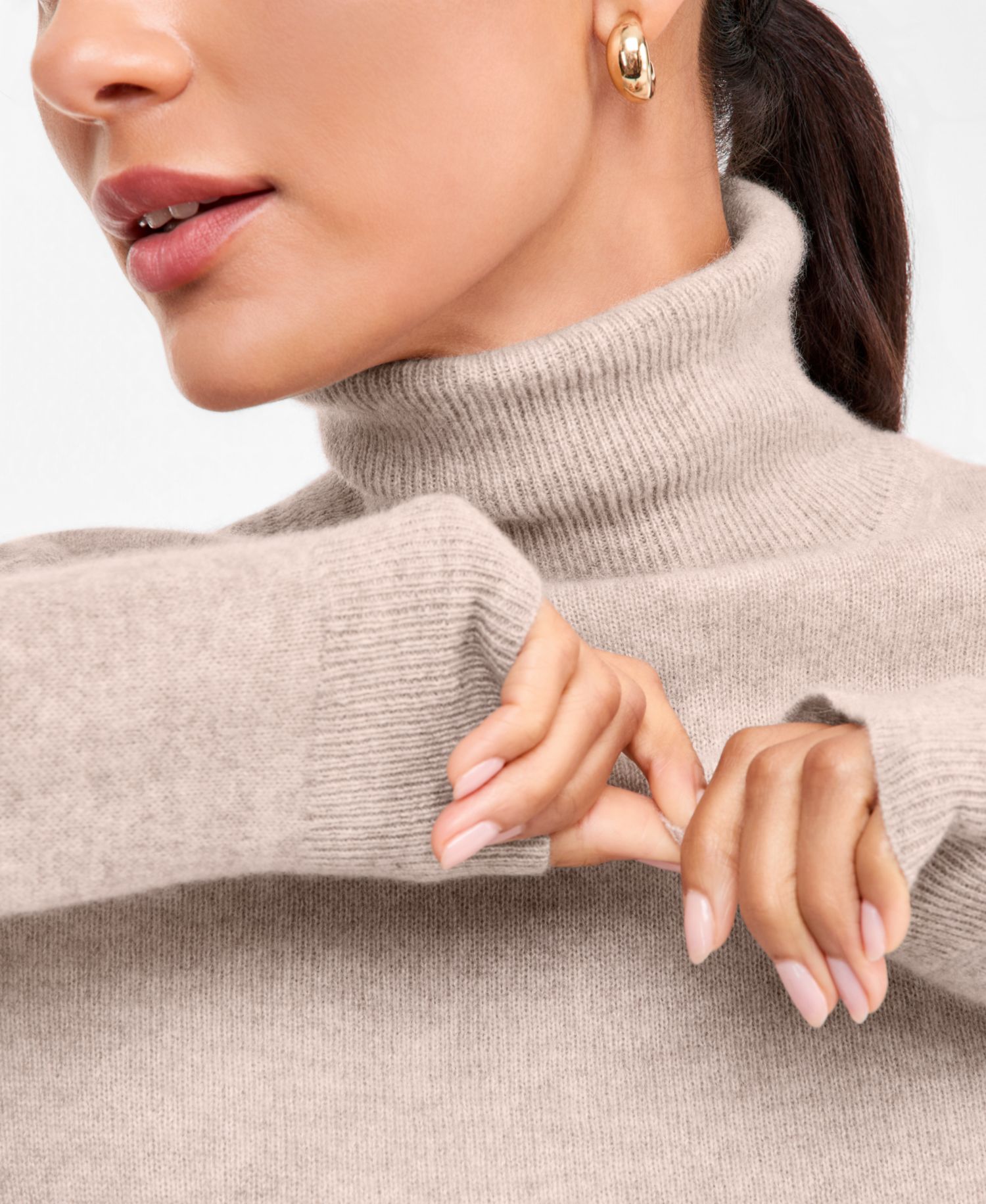 Petite Cashmere Turtleneck Sweater