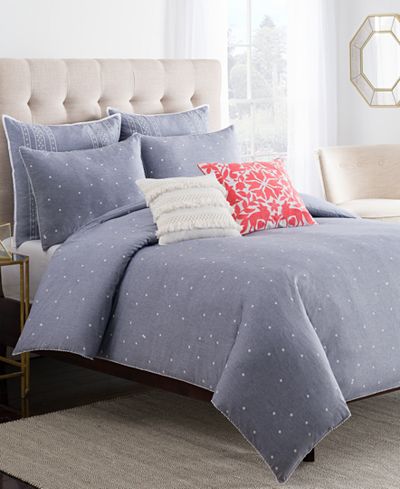 cupcakes and cashmere Chambray Dot Bedding Collection