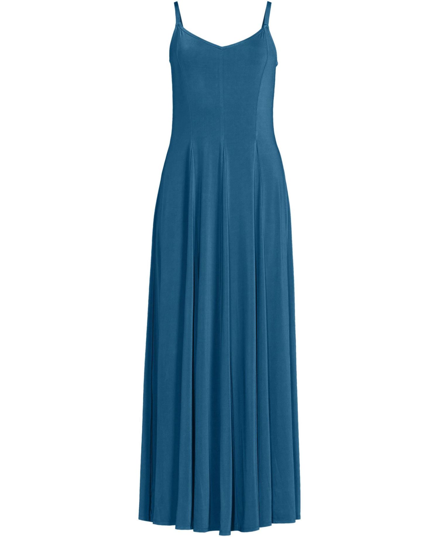 Women's Silky Knit Godet Maxi Dress