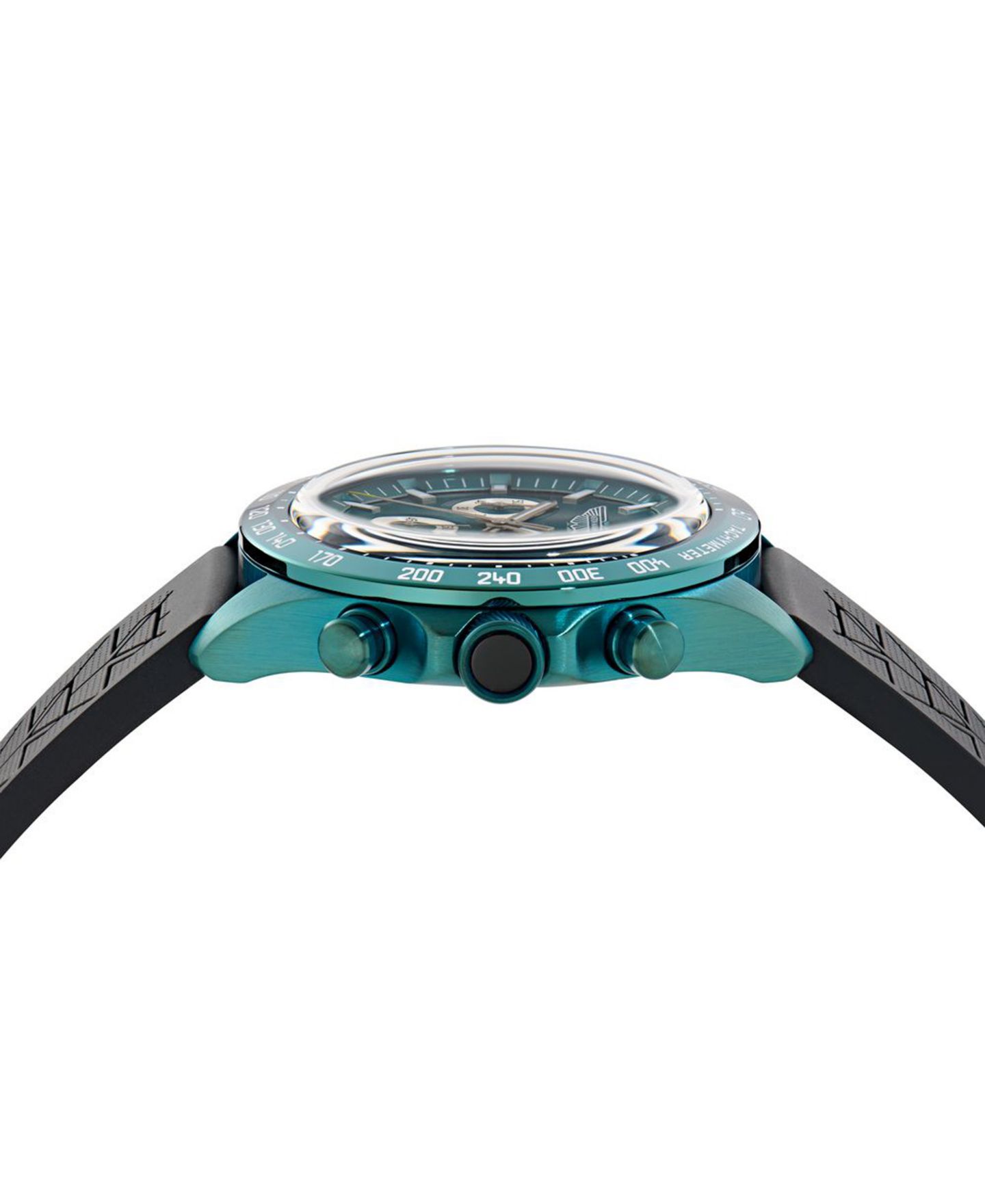 Мужские часы Aston Martin F1 Quartz Green Silicone Strap Watch 44mm — фото 2