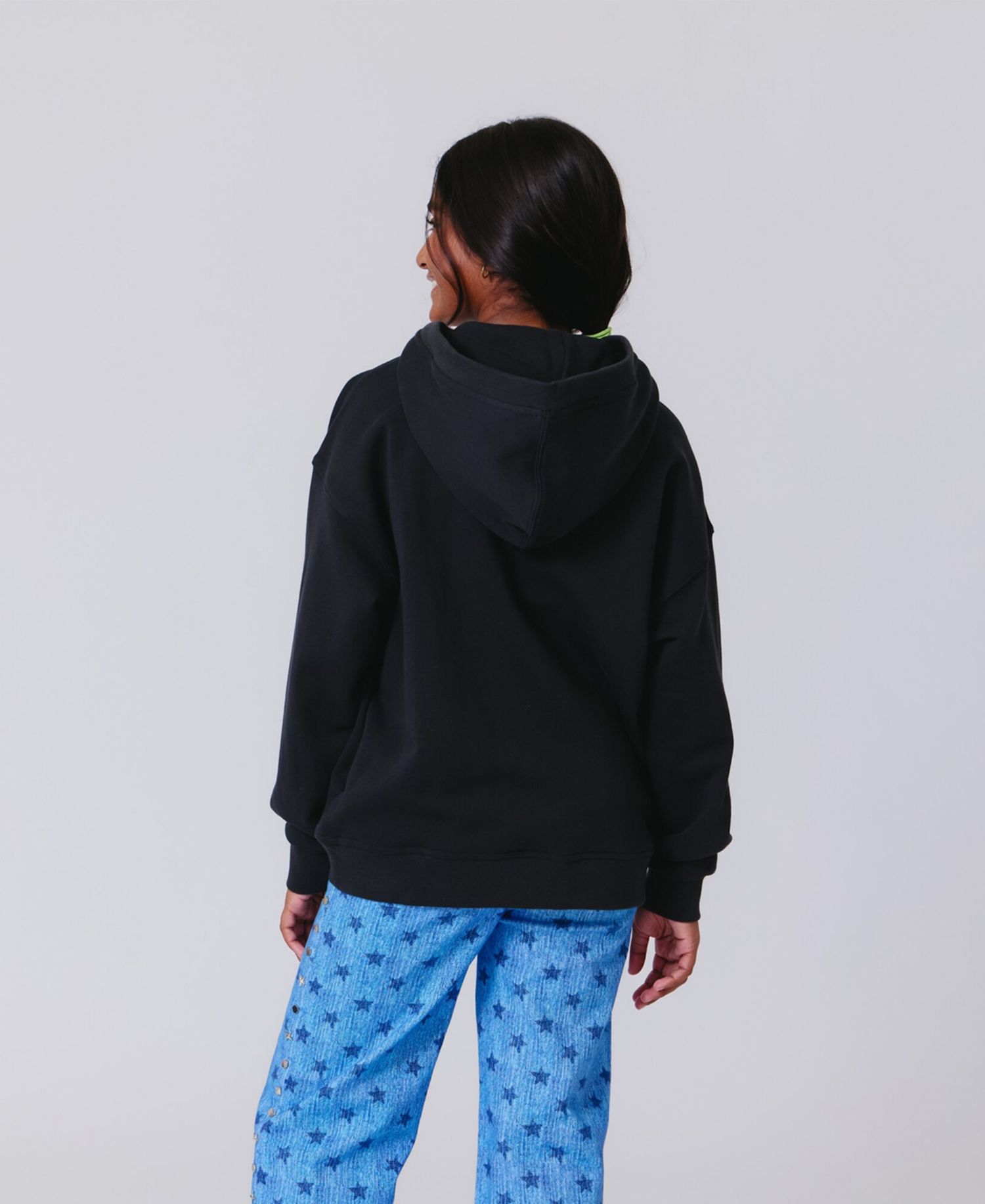 Big Boys and Girls Black New York Knicks Technicolor Hoodie