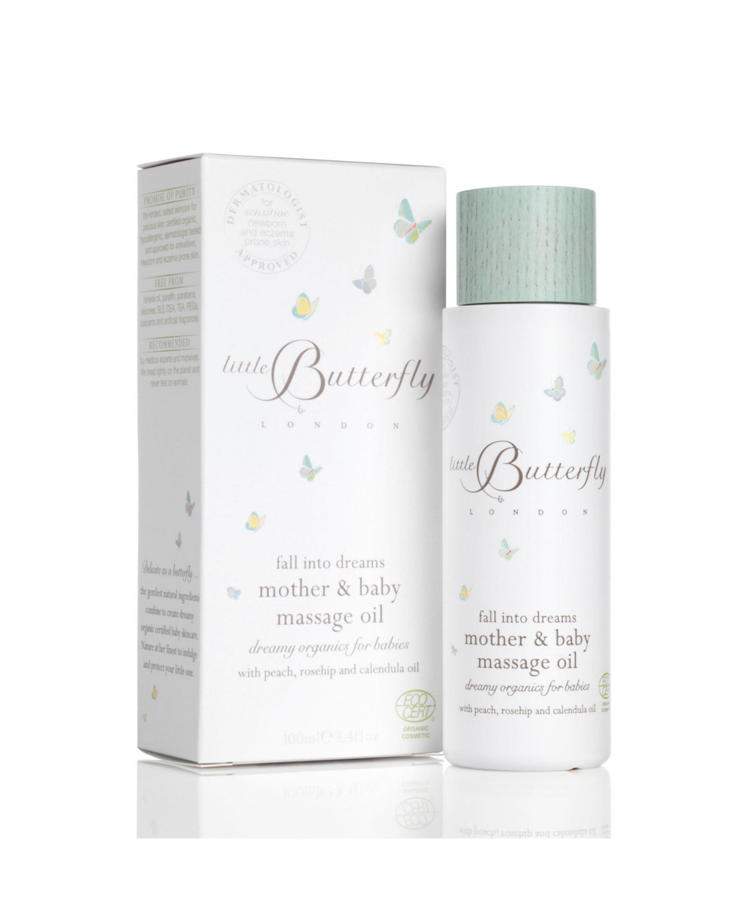 Baby Butterfly London Fall Into Dreams Mother Massage Oil 100 Milliliters