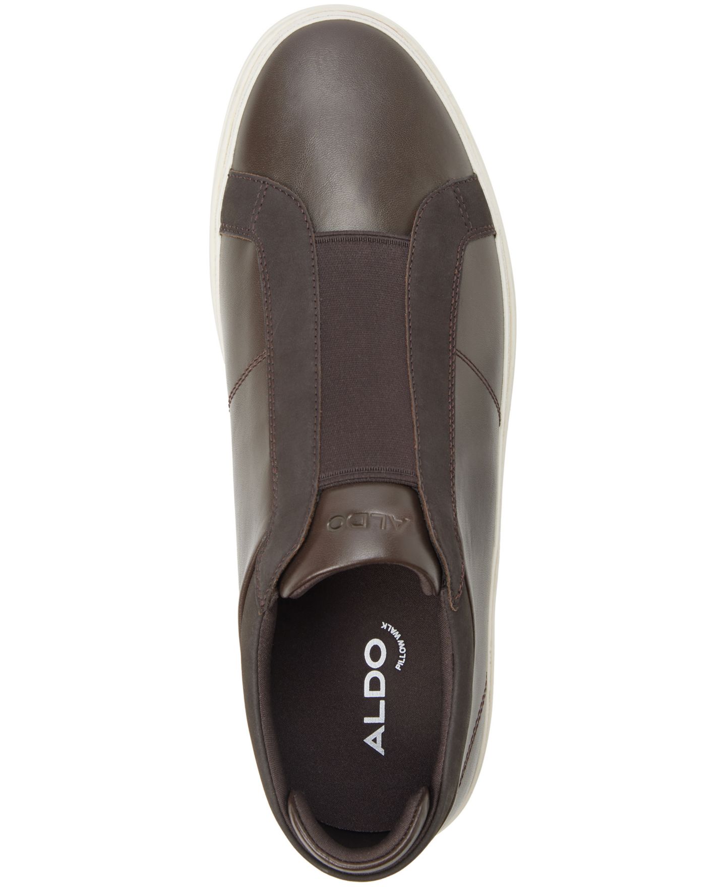Мужские кроссовки ALDO Aros Round-Toe, цвет: Тёмный коричневый — фото 4