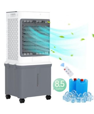 3-in-1 Evaporative Air Cooler – 8.5 Gal Tank, 120&deg; Swing & Remote for Living Room