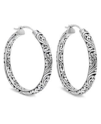Hoop Earrings in Sterling Silver