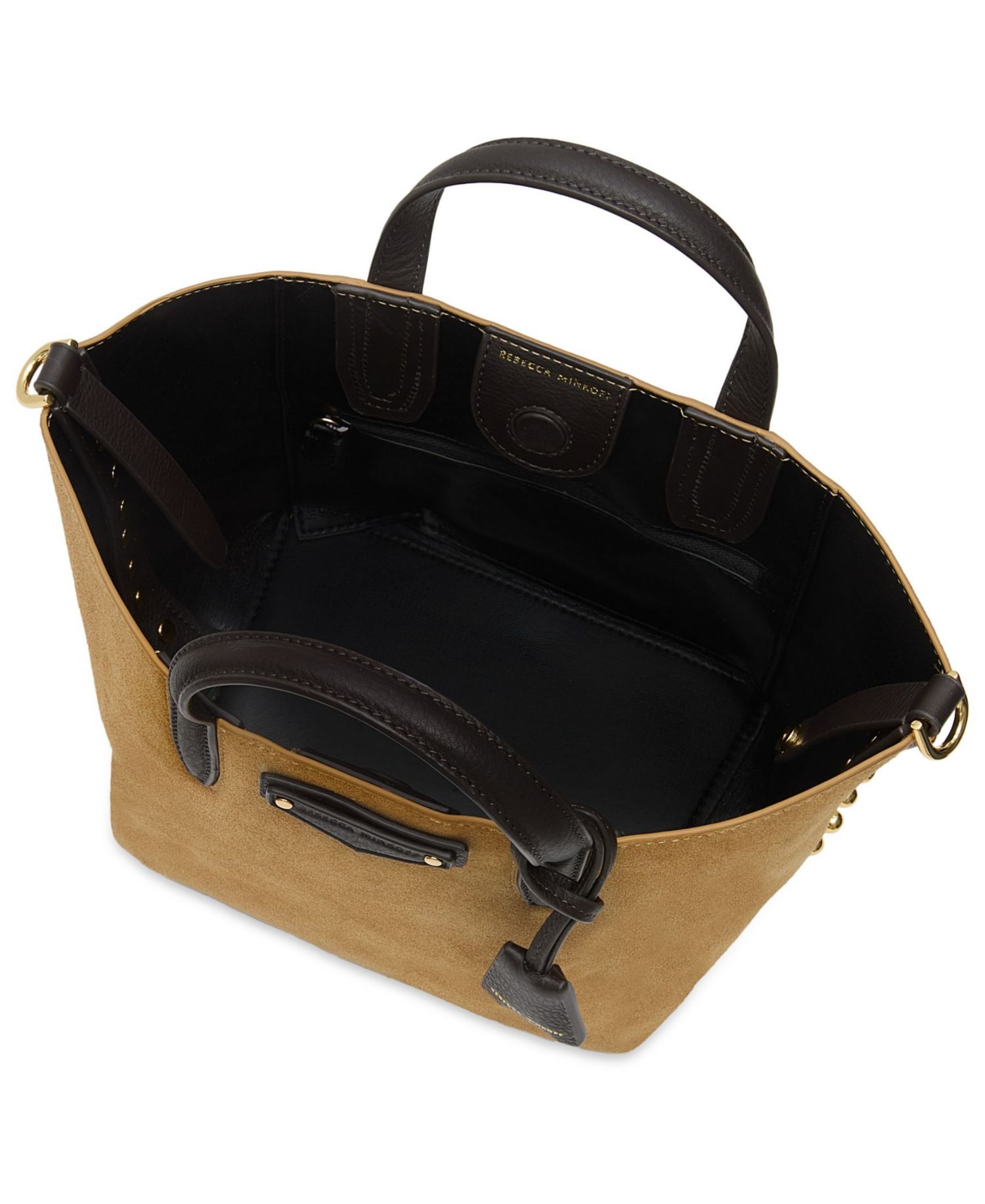 Riley Small Suede Leather Tote Handbag