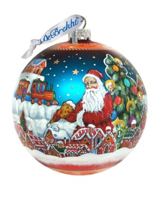 Limited Edition Oversized Ginger Bread House Glass Ornament