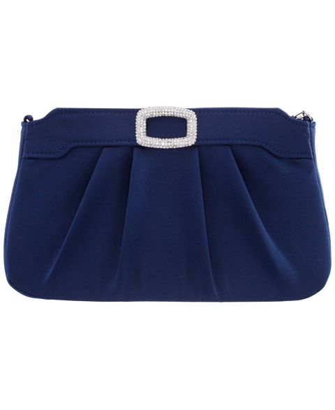 Женские Nina Amy Crystal Buckle Ornament Zip-Top Small Clutch Handbag