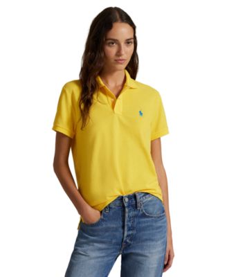 Women's Classic-Fit Mesh Polo Shirt