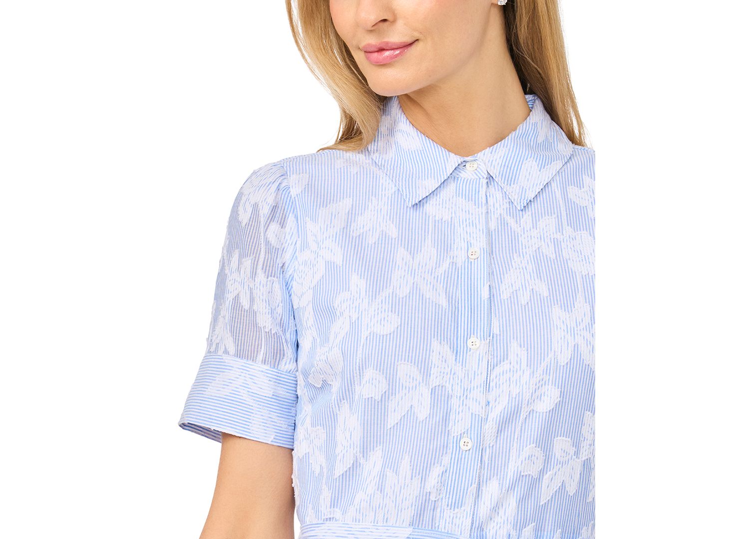 Women's Tie-Waist Mini Shirt Dress