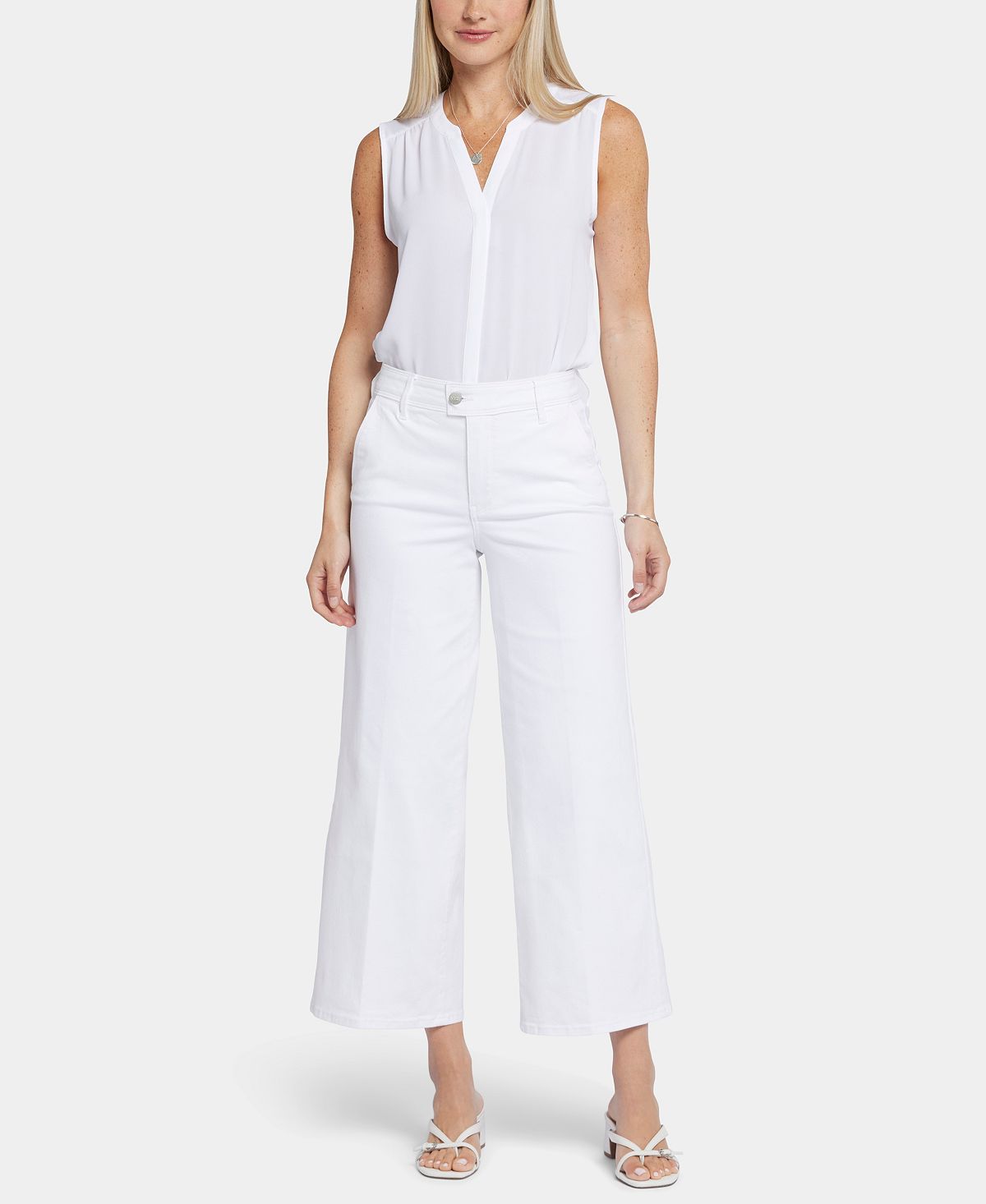 NYDJ Women's Mona Wide-Leg Trouser Ankle Jeans view 1 — MAYCSS fashion products
