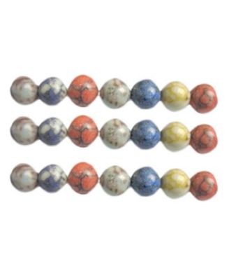 120Piece Set 6mm Stone Round Loose Beads for DIY Jewelry