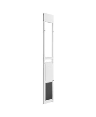 Dog Door for Sliding Glass Door Adjustable Height Large Flap with Rotating Hinge