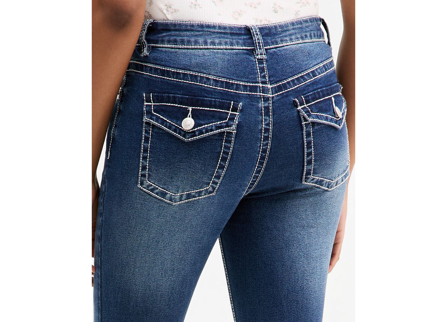 Juniors' High Rise Bootcut Jeans