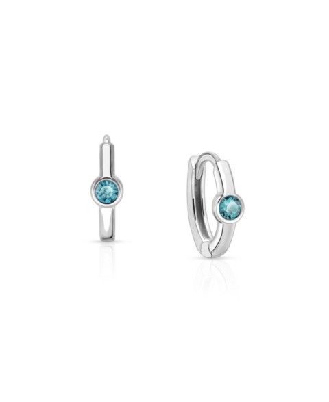 Детские Tiny Blessings Girl's Sterling Silver 9mm Birthstone Huggie Hoops Earrings